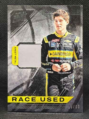 RS26712 2023 Panini Prime Race Used Duals Sheet Metal Brad 